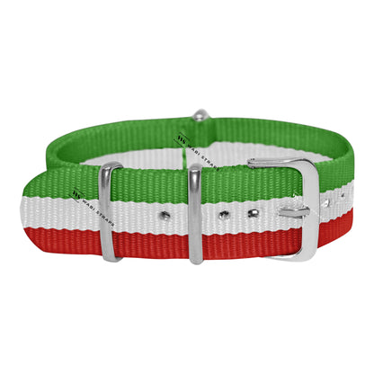 Italy Flag Classic British Military Watch Strap