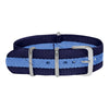 Navy Blue & Sky Blue Classic British Military Watch Strap