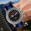 Navy Blue & Sky Blue Classic British Military Watch Strap