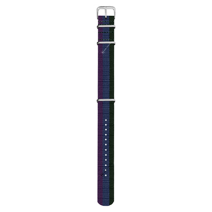 Dark Green, Blue & Purple Classic British Military Watch Strap