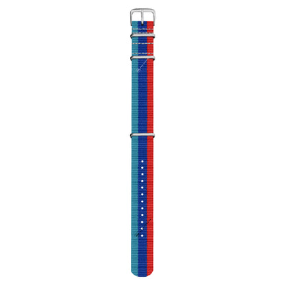 Light Blue, Blue & Red Classic British Military Watch Strap