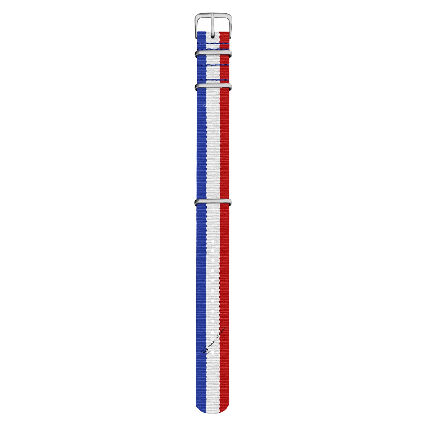 Blue, White & Red Classic British Military Watch Strap