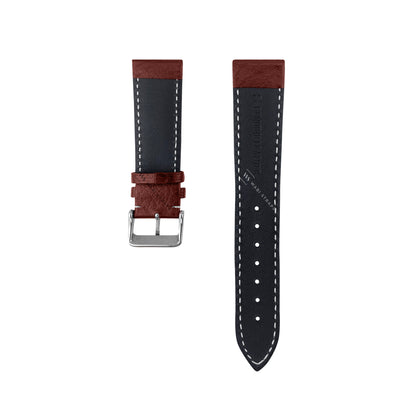 White Stitched Classic Brown Leather Strap