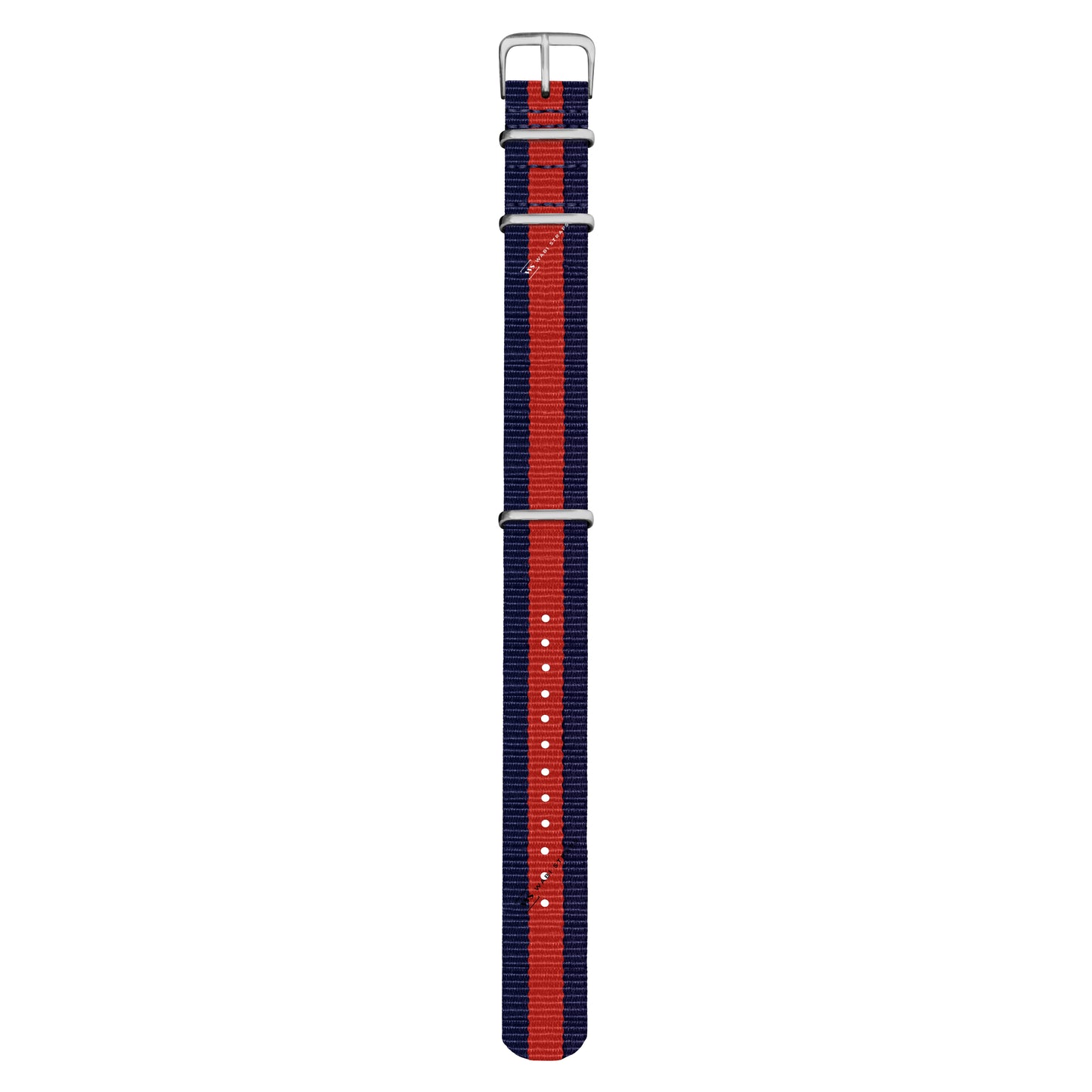 Navy Blue & Red Classic British Military Watch Strap