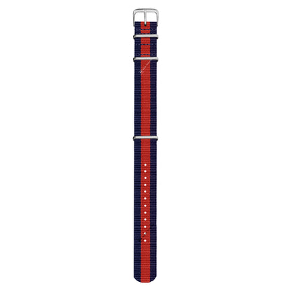 Navy Blue & Red Classic British Military Watch Strap