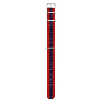 Red & Navy Blue Classic British Military Watch Strap