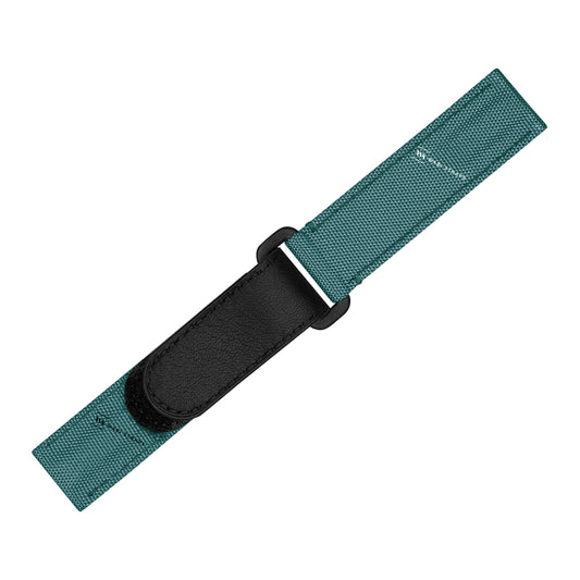 Green Canvas Leather Velcro Strap