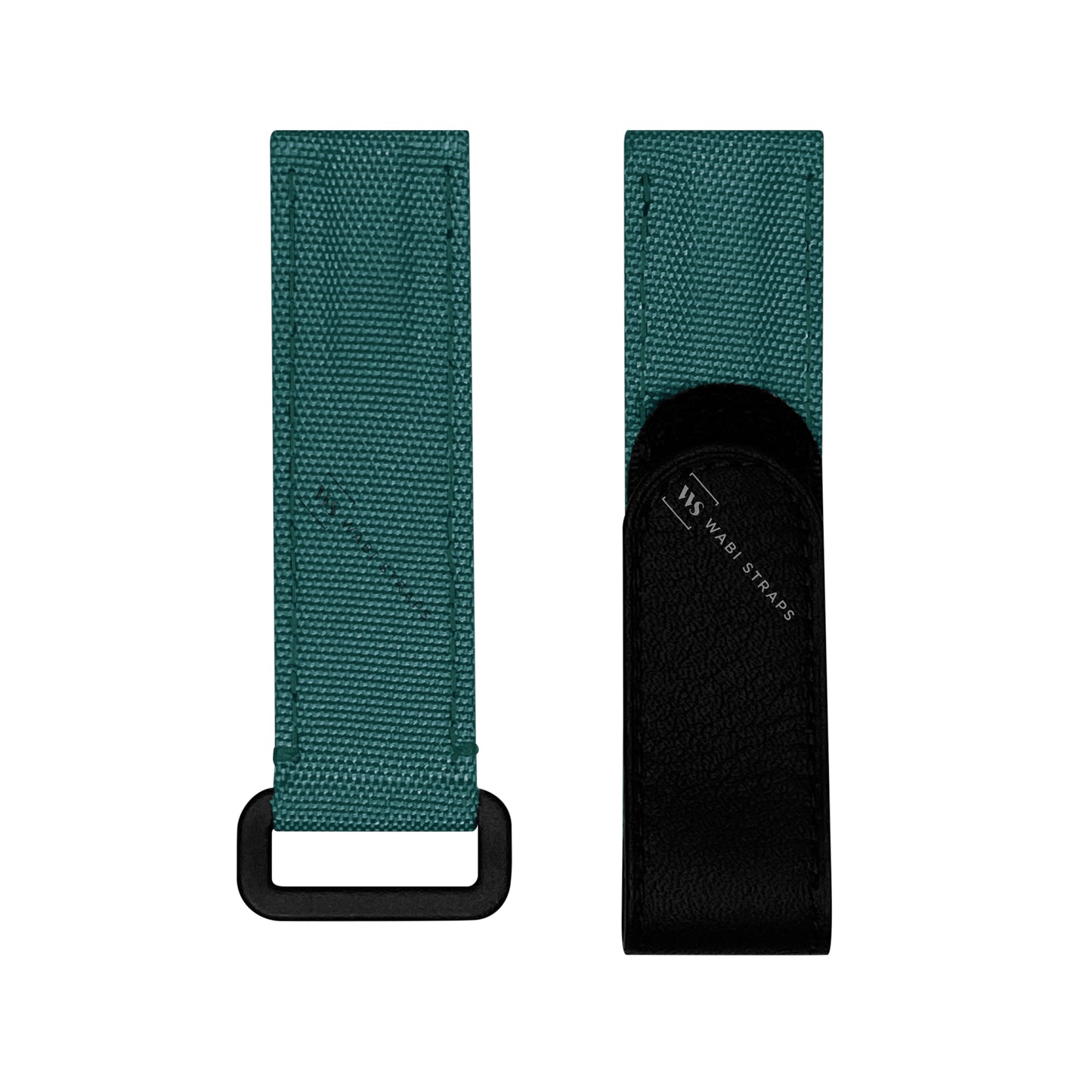 Green Canvas Leather Velcro Strap