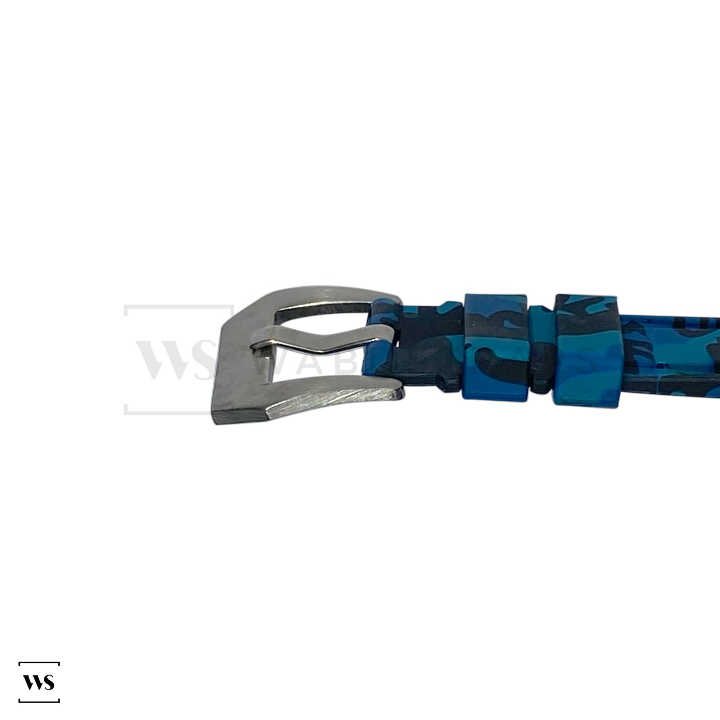 Blue Military Camo Vulcanised Strap