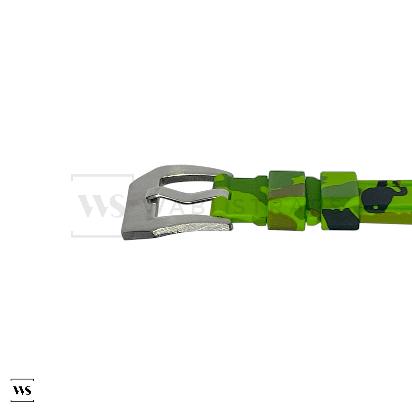 Green Military Camo Vulcanised Strap