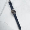 Black Kevlar Leather Watch Strap