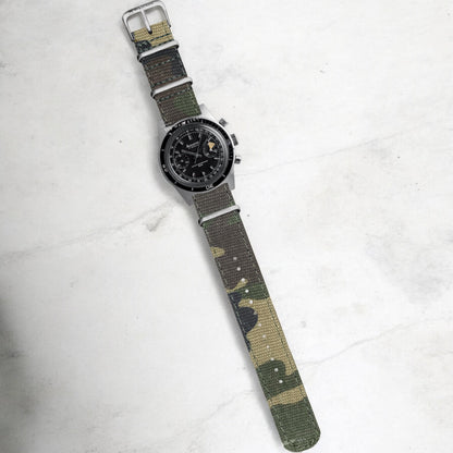 Woodland Tactical British Military Canvas Watch Strap