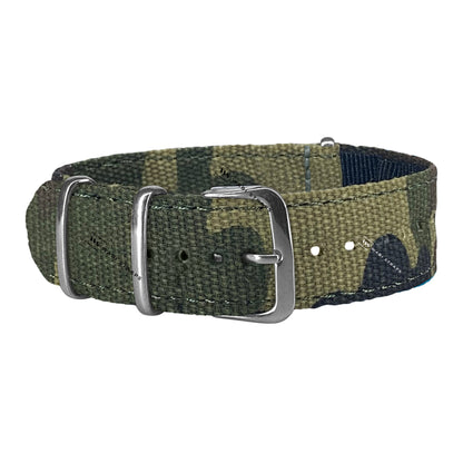 Woodland Tactical British Military Canvas Watch Strap