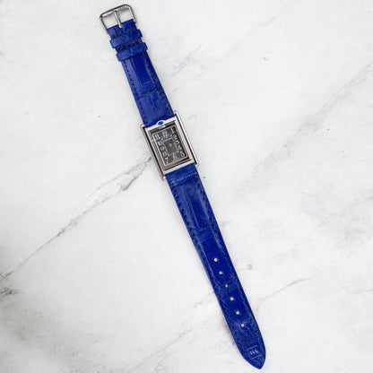 Blue Crocodile Artisan Leather Strap