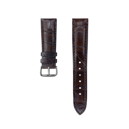 Brown Crocodile Artisan Leather Strap