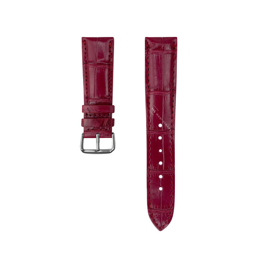 Red Crocodile Artisan Leather Strap