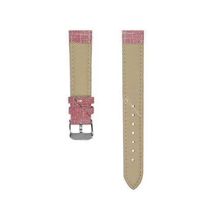 Pink Denim Leather Hybrid Strap