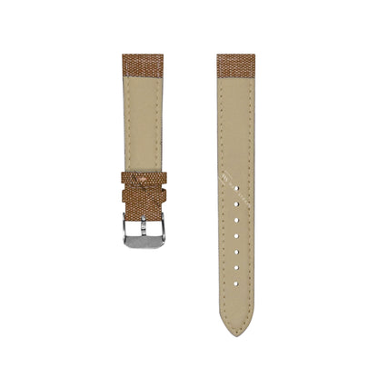 Brown Denim Leather Hybrid Strap