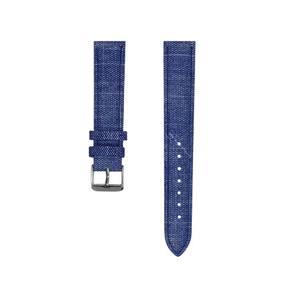 Navy Denim Leather Hybrid Strap