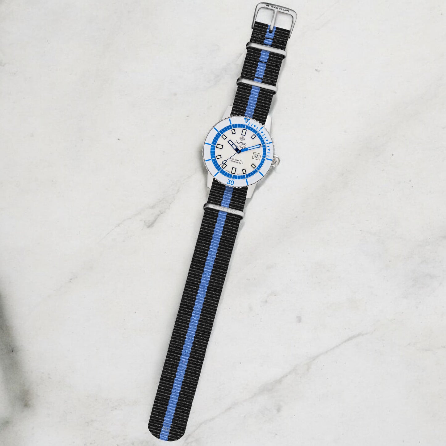 Black & Blue Diver British Military Watch Strap