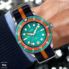 Navy Blue & Orange Diver British Military Watch Strap