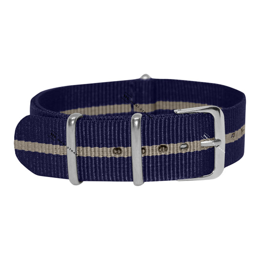 Navy Blue & Grey Diver British Military Watch Strap