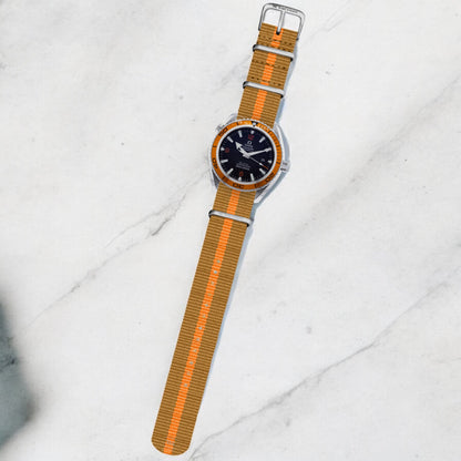 Bronze & Orange Diver British Military Watch Strap