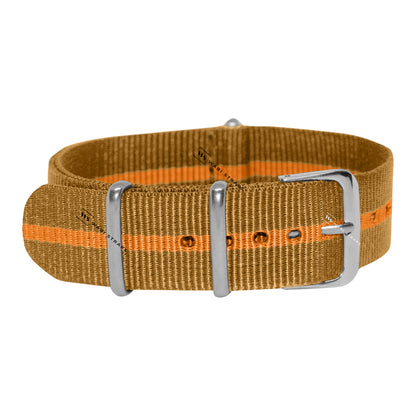 Bronze & Orange Diver British Military Watch Strap