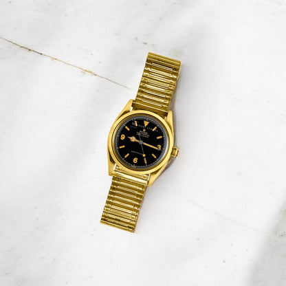 Gold Stretch Elastic Watch Bracelet