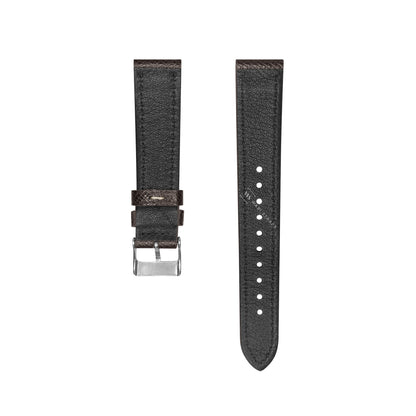 Grey Epsom Pebbled Texture Leather Strap