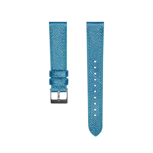 Baby Blue Epsom Pebbled Texture Leather Strap