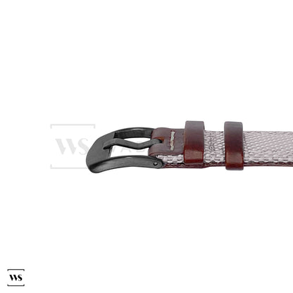 Grey Fabric Leather Hybrid Strap