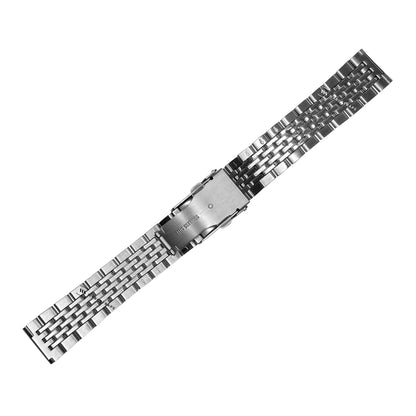 Silver 5-Row Beads Of Rice BOR Metal Bracelet