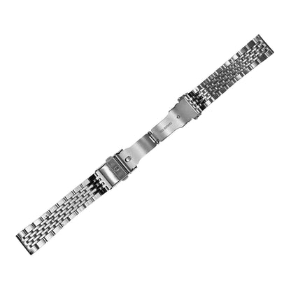 Silver 5-Row Beads Of Rice BOR Metal Bracelet