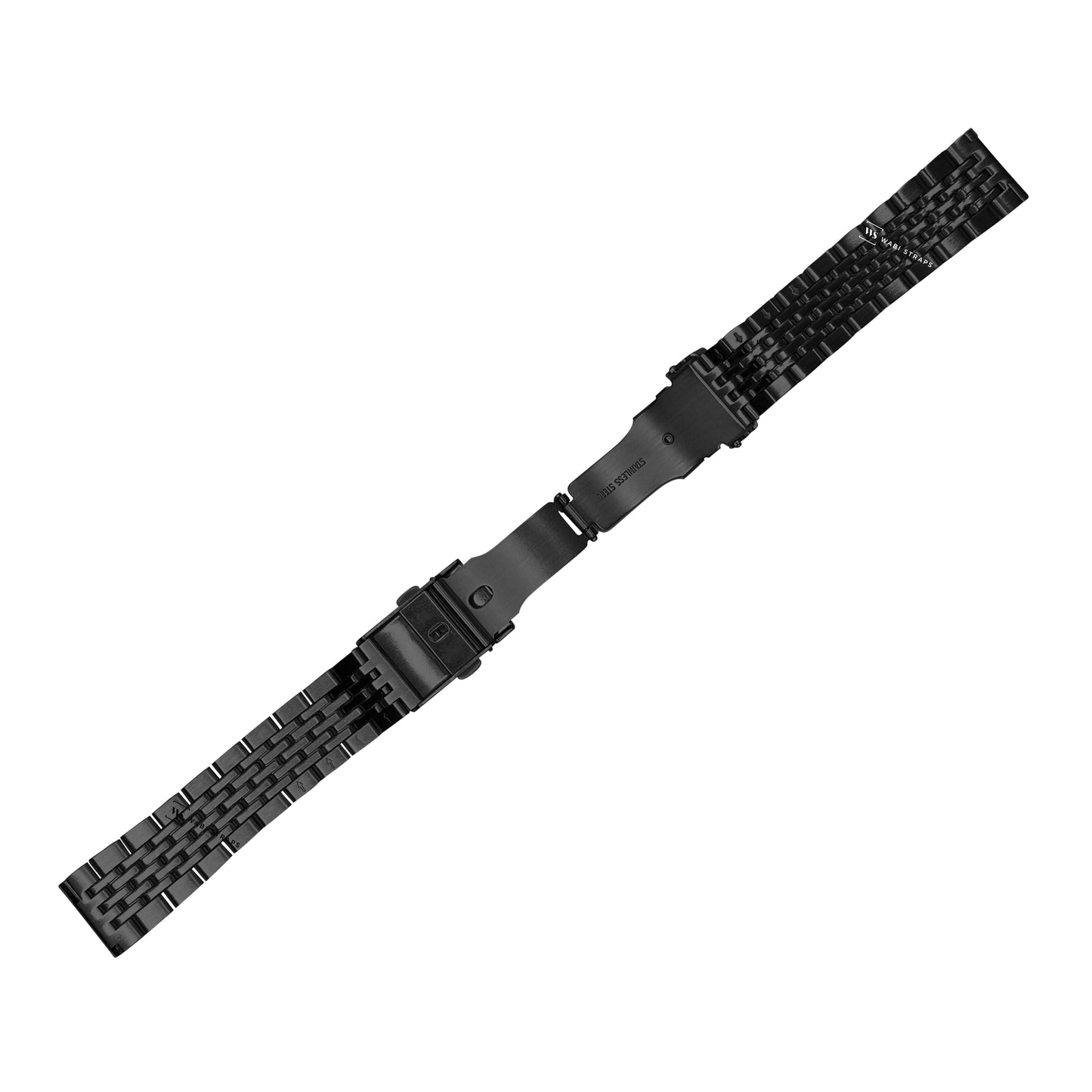 Black 5-Row Beads Of Rice BOR Metal Bracelet