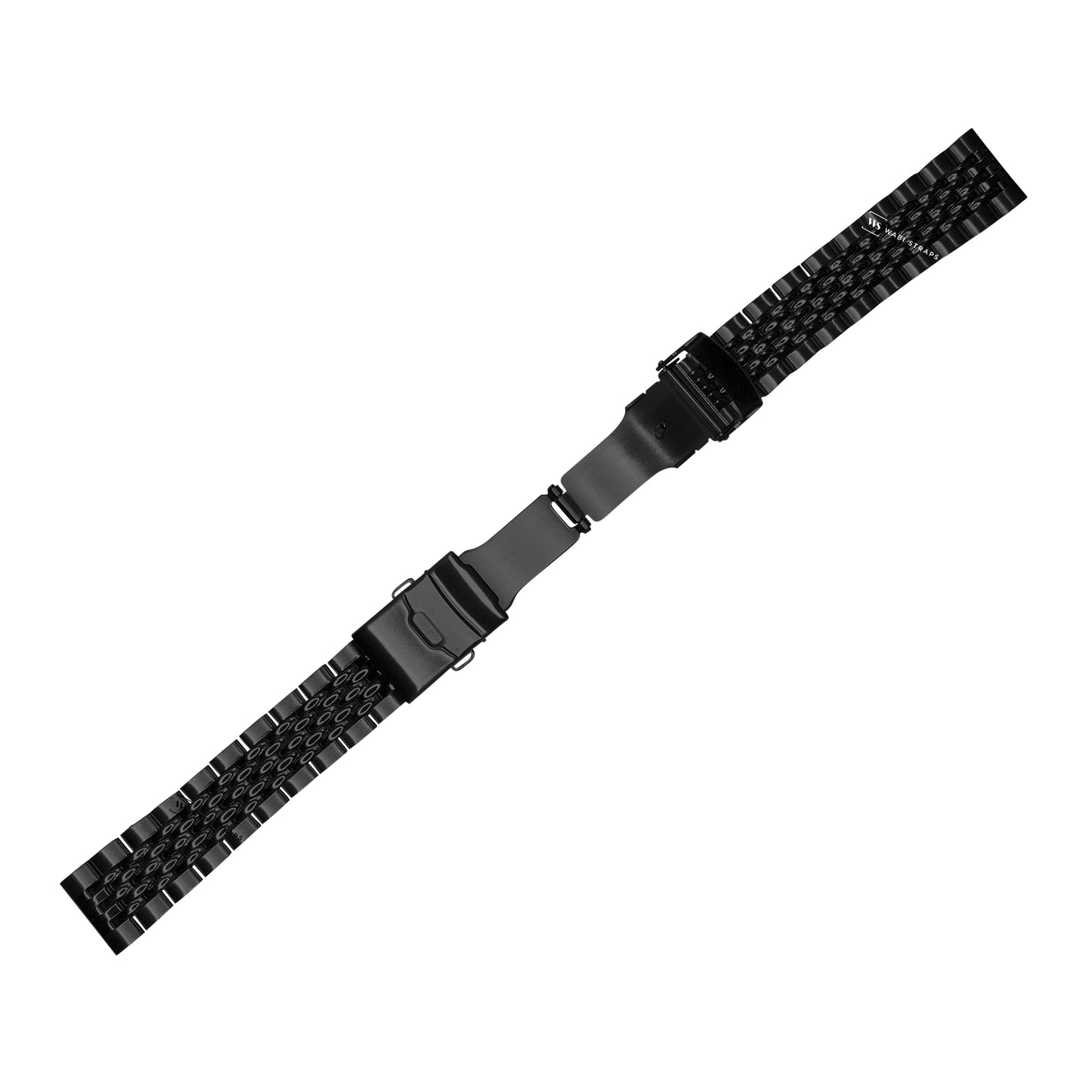 Black 5-Row Beads Of Rice BOR Metal Bracelet