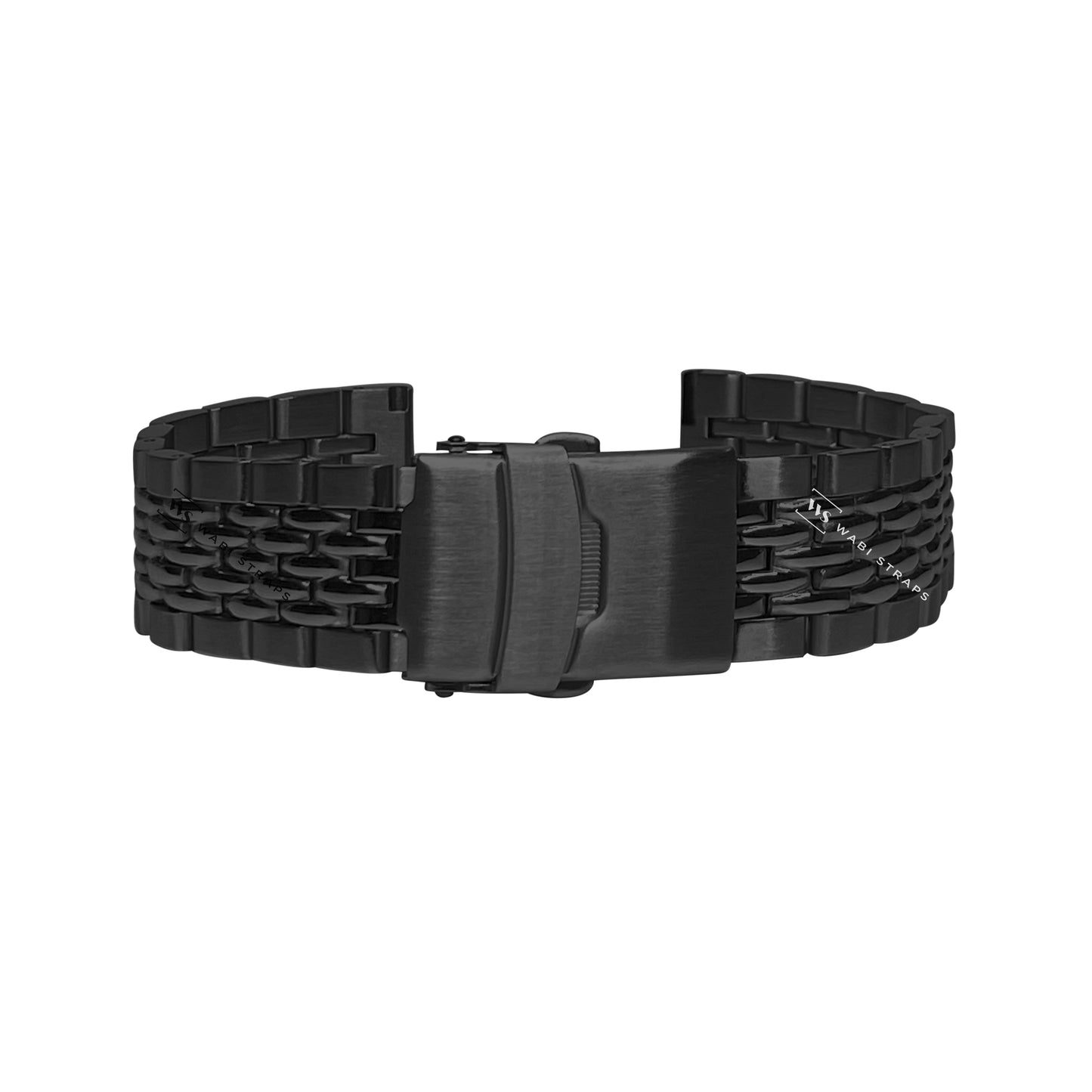 Black 5-Row Beads Of Rice BOR Metal Bracelet