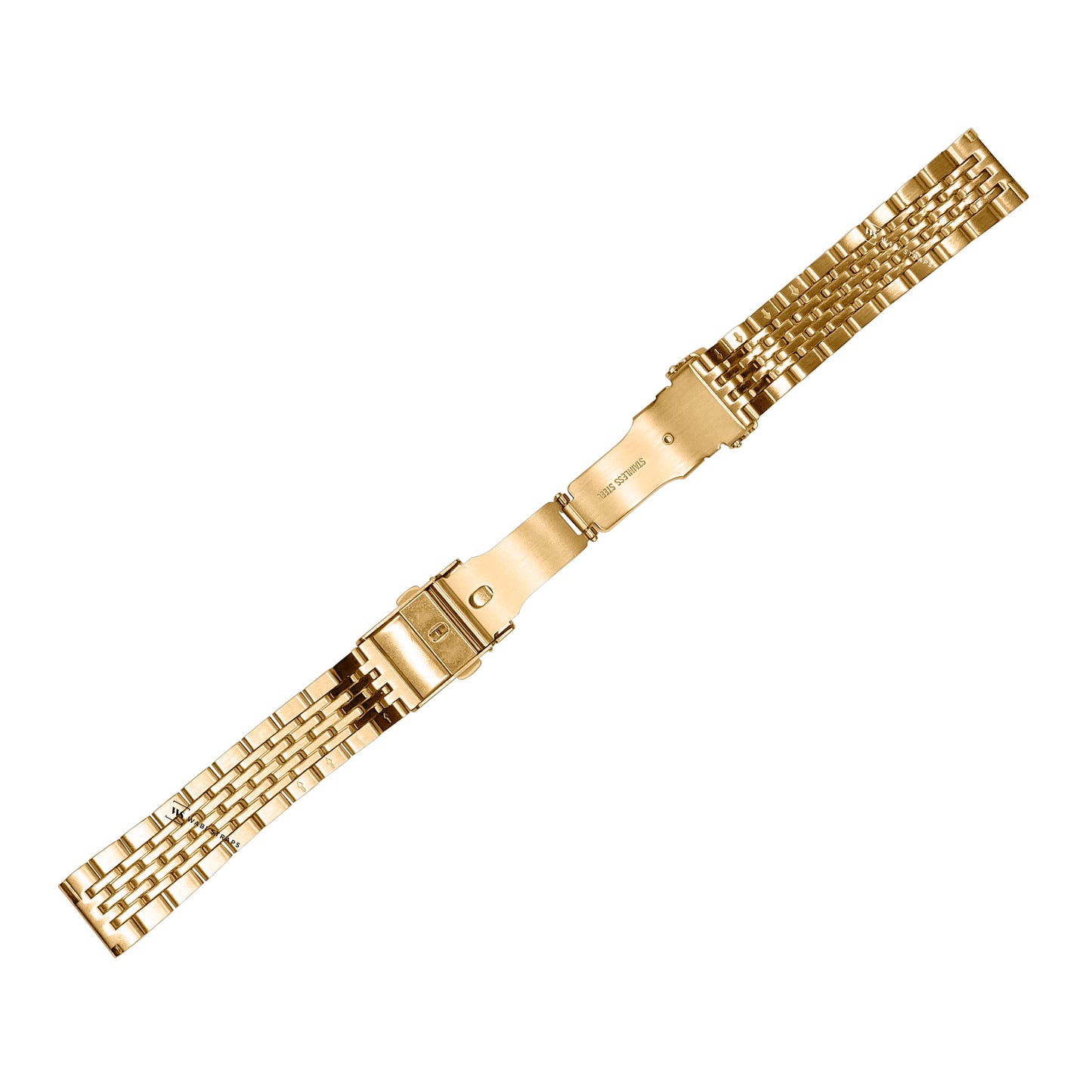 Gold 5-Row Beads Of Rice BOR Metal Bracelet