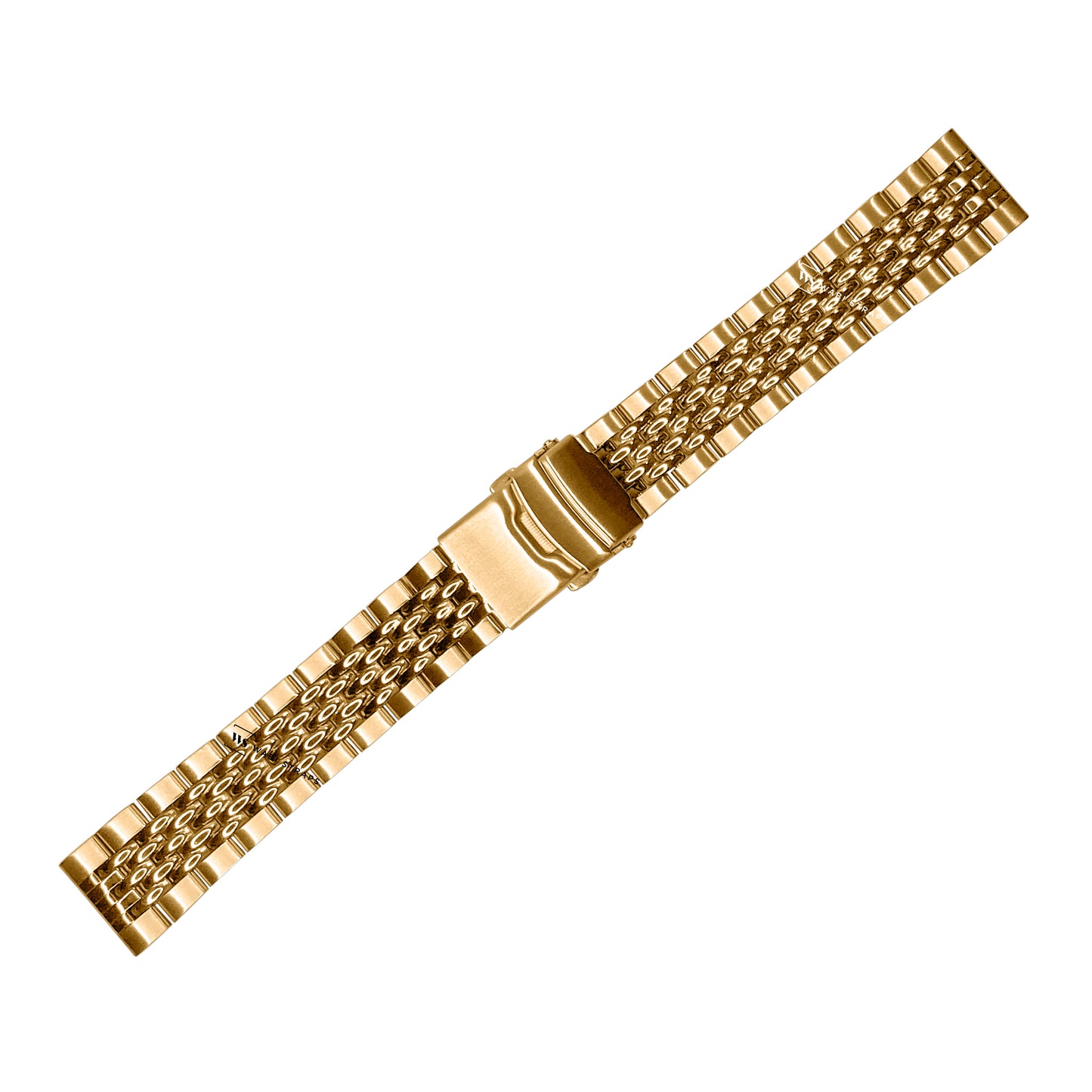 Gold 5-Row Beads Of Rice BOR Metal Bracelet