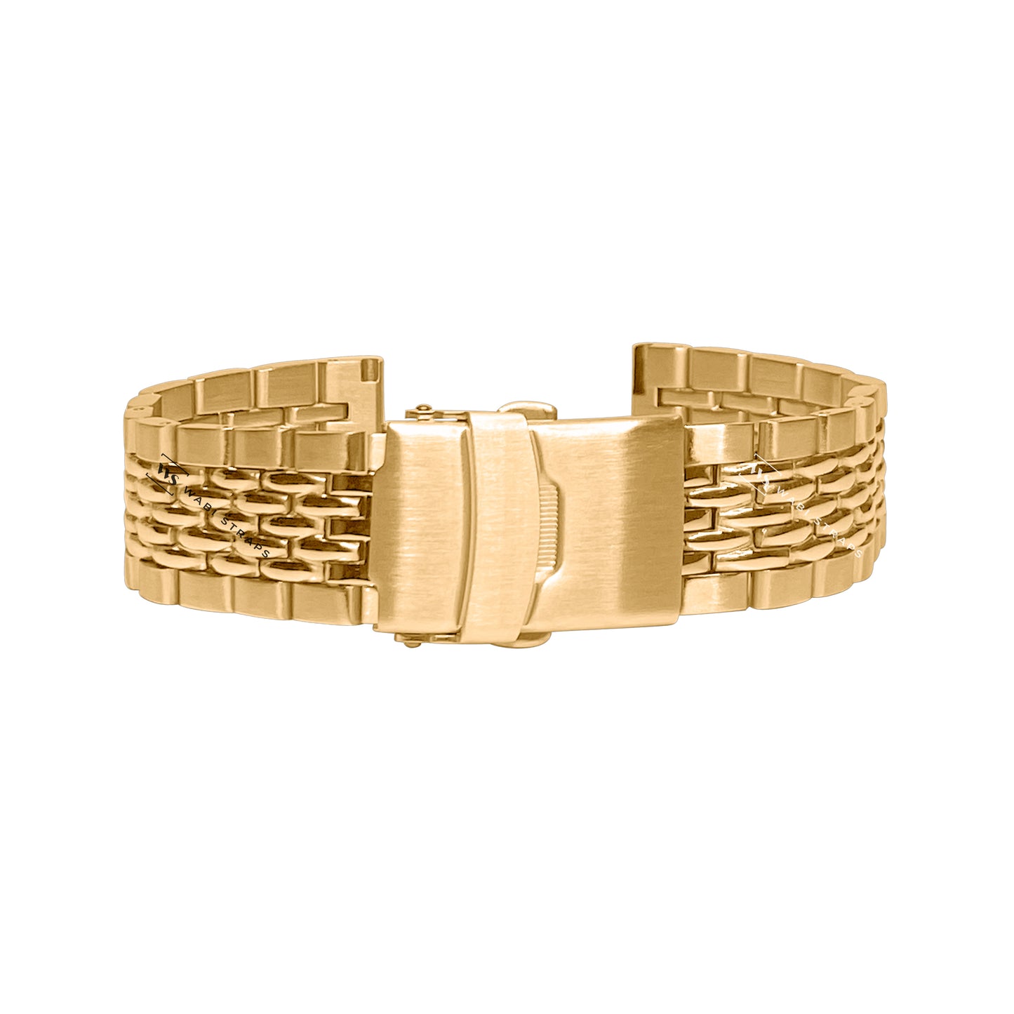 Gold 5-Row Beads Of Rice BOR Metal Bracelet