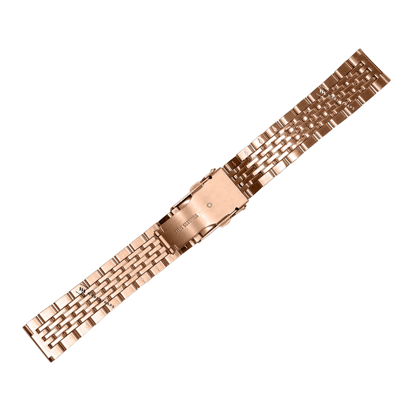 Rose Gold 5-Row Beads Of Rice BOR Metal Bracelet