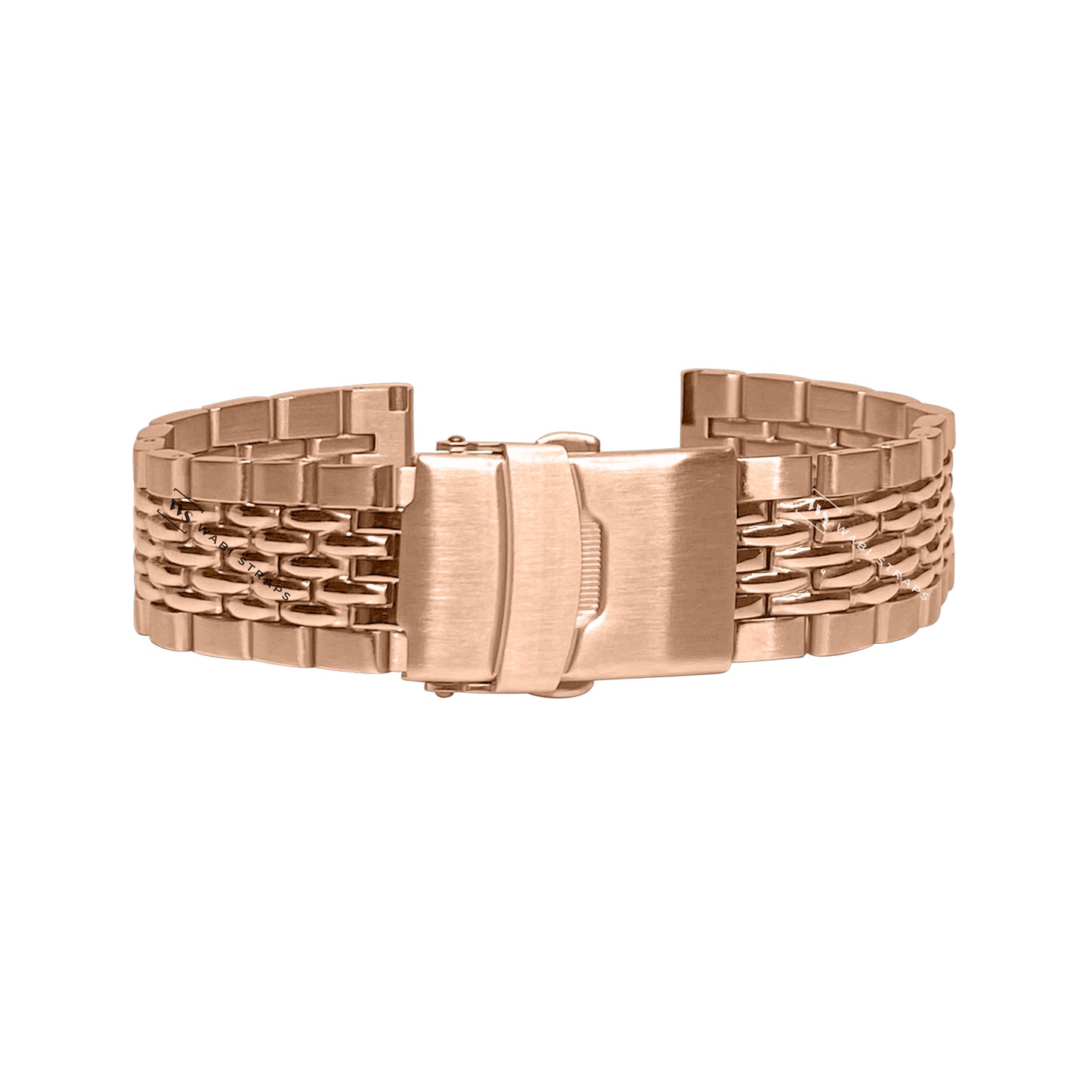 Rose Gold 5-Row Beads Of Rice BOR Metal Bracelet