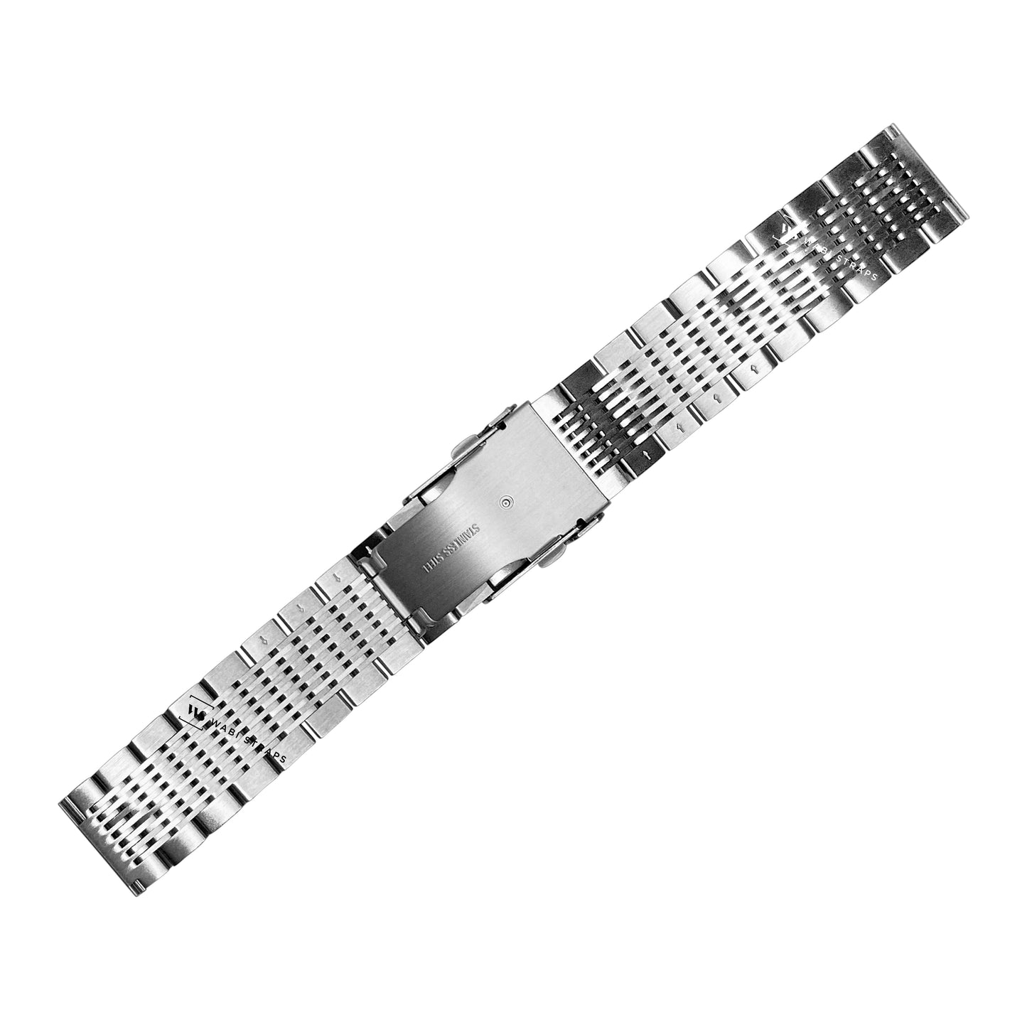 Silver 15-Row Beads Of Rice BOR Metal Bracelet