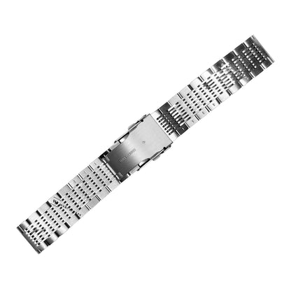 Silver 15-Row Beads Of Rice BOR Metal Bracelet