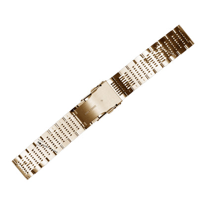 Gold 15-Row Beads Of Rice BOR Metal Bracelet