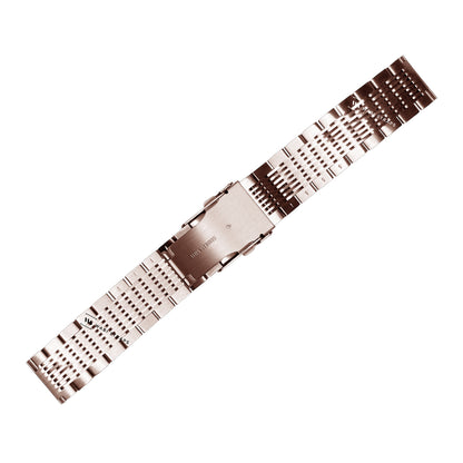 Rose Gold 15-Row Beads Of Rice BOR Metal Bracelet