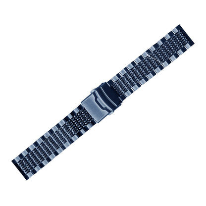 Blue 15-Row Beads Of Rice BOR Metal Bracelet