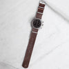 Brown Faux PU Leather One-Piece Watch Strap