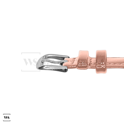 Peach Glossy Smooth Leather Strap