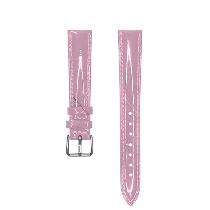 Pink Glossy Smooth Leather Strap